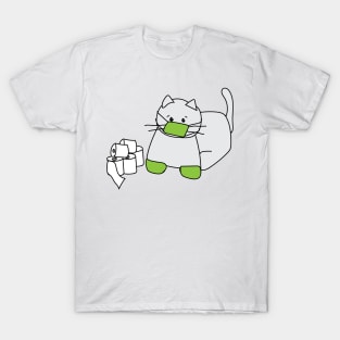 Corona Cat Green T-Shirt